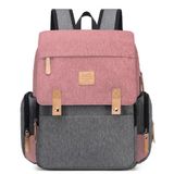 Bolsa Maternity Land Modelo Luxury Cinza Com Rosa