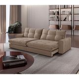 Sofá Firenze Veludo 02 Módulos De 100cm Meu Sofá Online B002 Veludo Capuccino