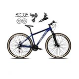 Bicicleta Aro 29 Absolute Nero 5 Shimano Freios Hidráulicos 24v Garfo Suspensão Pneu Faixa - Azul Tam.19