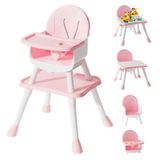 Cadeira Alta Para Bebês Uniswan 6 Em 1 Conversível Para Rosa De 6 A 6 Anos