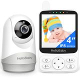 Monitor De Bebê Hellobaby Portable Video Com Câmera Ips De 4"