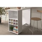 Bar De Sala Jantar Ad5003 Branco - Tecno Mobili