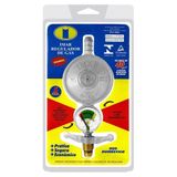 Regulador Para Gás Imar 0728/06-ss Médio 1kg/h Com Manômetro Sem Mangueira