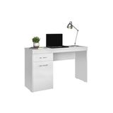 Mesa Computador Escrivaninha Vitória 1 Porta E 1 Gaveta - Branco - Demóbile
