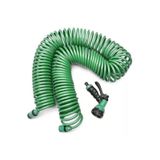 Mangueira Espiral Expansível De 15 M Com Pistola De Água Para Jardim E Pátio