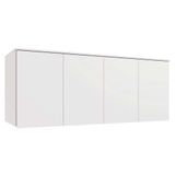 Armário Aéreo Modulado Ponte Queen Adapt N543 Com 4 Portas Branco - Kappesberg