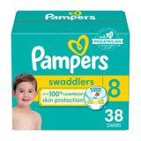 Fraldas Pampers Swaddlers Tamanho 8, Ultramacias, 38 Unidades