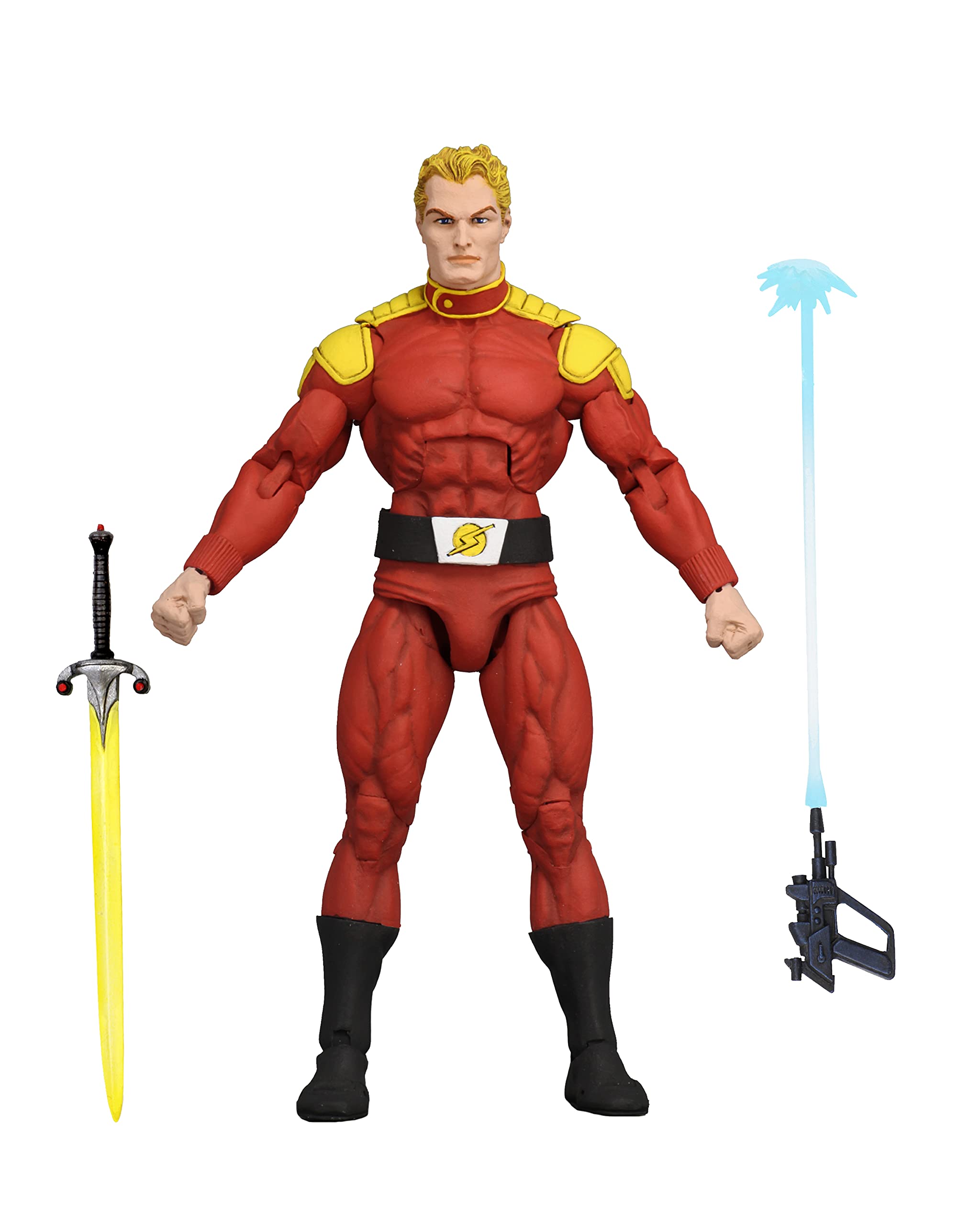 Boneco De Ação Neca King Apresenta Defensores Da Terra Flash Gordon 18cm