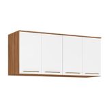 Armário Ponte Modulado Aéreo Casal 71190k Irlanda C- 4 Portas Amendola-branco - Demóbile