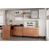 Cozinha Completa Alpha 5 Peças (1 Armário + 2 Balcões + 1 Paneleiro + 1 Ilha) C5p100 Freijo-branco - Carraro