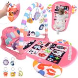 Tapete Baby Play Gym Tamoie Tummy Time Com Piano Kick &amp; Play, Rosa