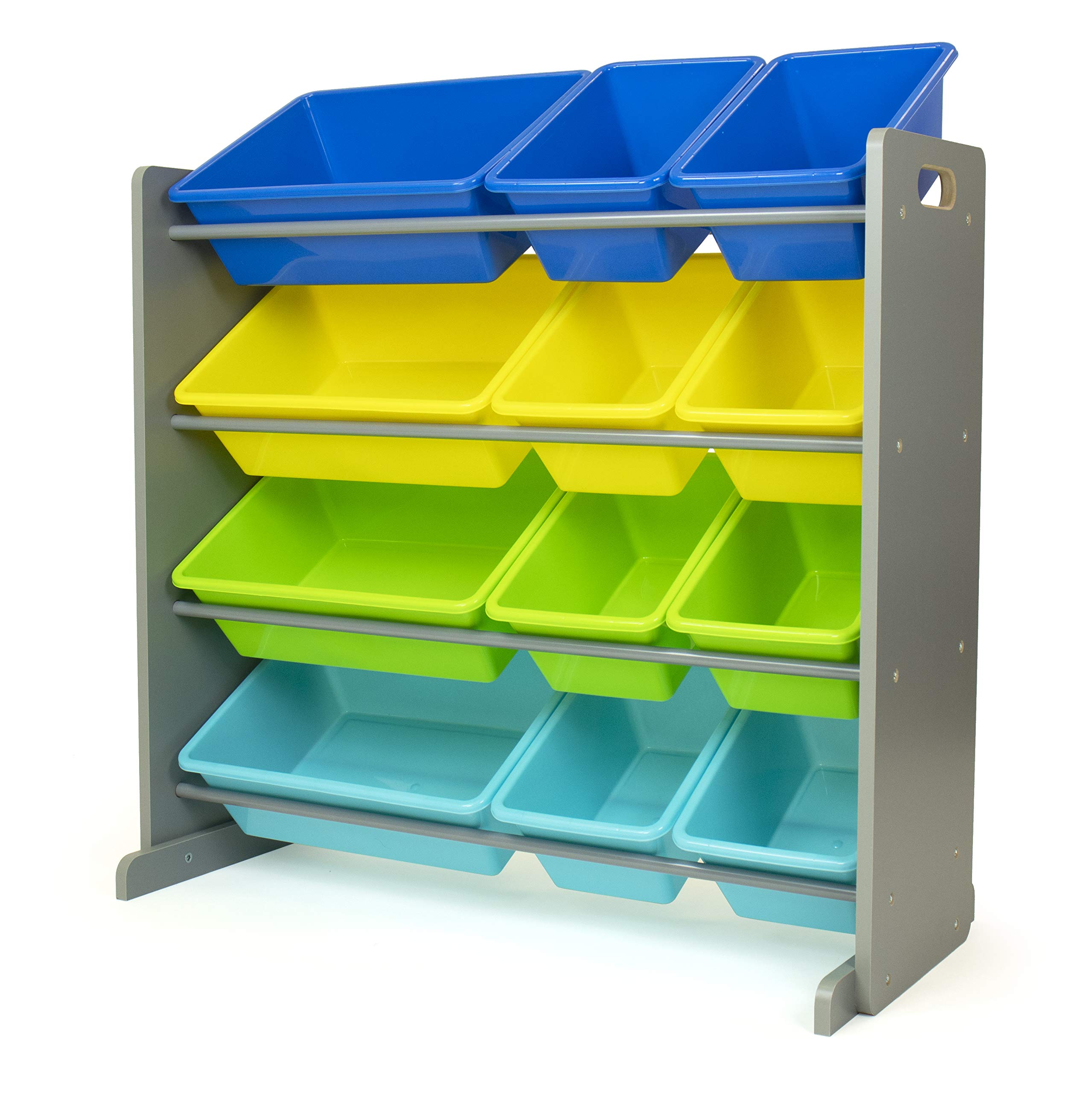 Organizador De Armazenamento De Brinquedos Humble Crew Cinza/azul/verde/amarelo