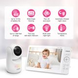 Monitor De Bebê Vtech Atualizou A Tela Hq Max De 7 Polegadas Com Câmera