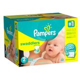 Fraldas Pampers Swaddlers, Tamanho 2, 12-18 Libras (204 Unidades)