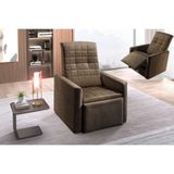 Poltrona Decorativa Para Sala Reclinável Do Papai Top Suede Marrom Paropas