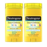 Protetor Solar Em Bastão Neutrogena Beach Defense Kids Spf 60+ 45ml, 2 Unidades