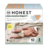 Fraldas The Honest Company Clean Conscious, Tamanho 3, 16-28 Libras