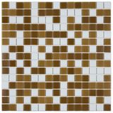 Pastilha De Vidro Oasis 32,7x32,7cm Telada Branco/marrom/bege