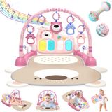 Baby Play Mat Gym Esolom Com 7 Brinquedos Sensoriais, Música E Luzes