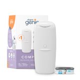 Balde De Fraldas Diaper Genie Compact Com 1 Recarga Inicial