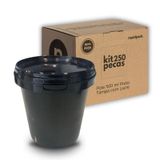 Pote Para Cloro De Piscina Com Tampa - Kit Com 250 Pçs