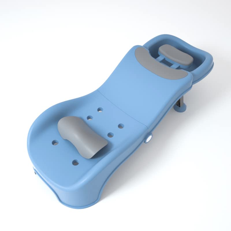 Cadeira De Shampoo Infantil Lizipai Ajustável De 3 A 10 Anos Azul+cinza