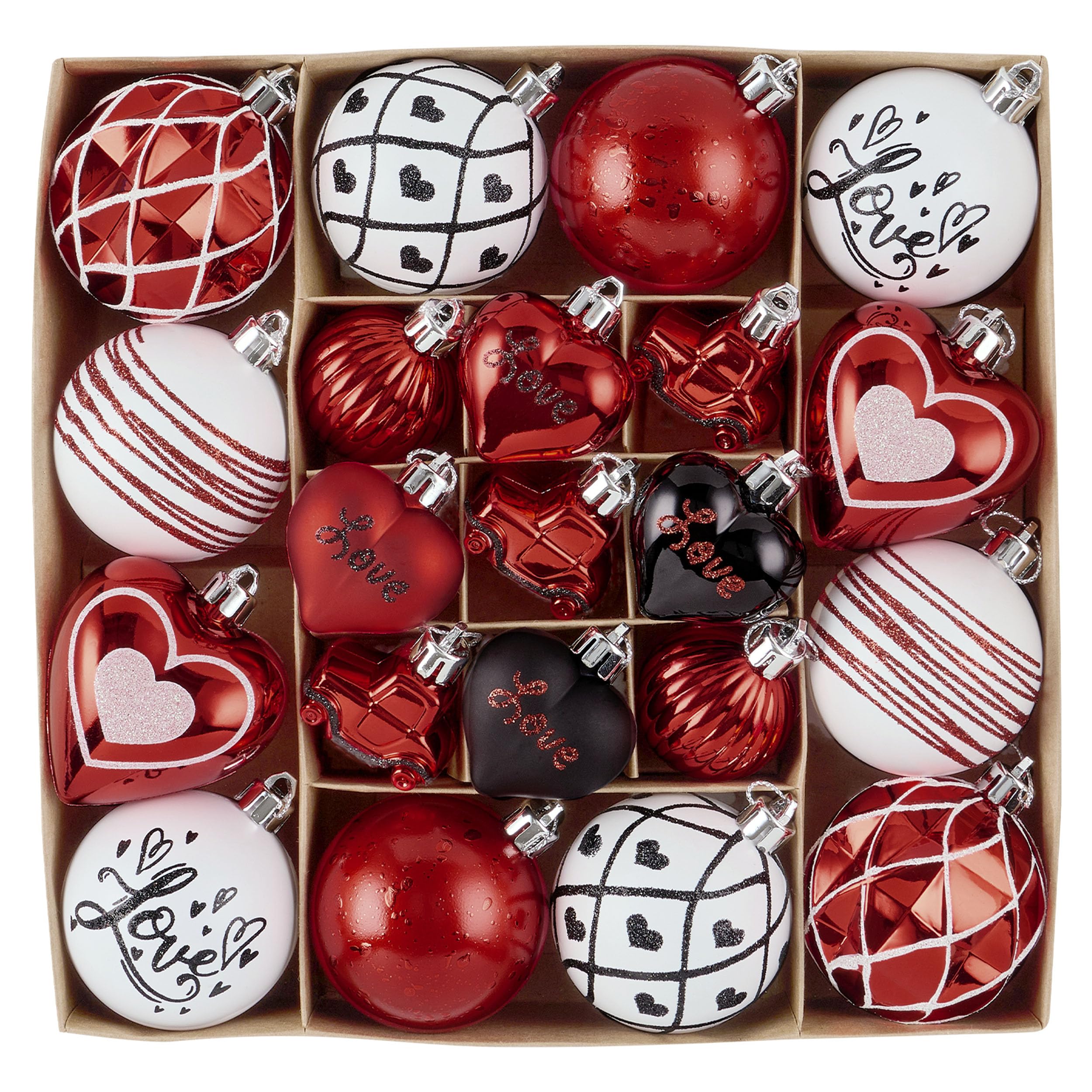 Decoração De Enfeites De Árvore De Natal Feita Por Hannah Valentine's Day