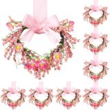 Conjunto De Grinaldas Thiccywoov, 8 Pacotes De 15 Cm, Mini Rosa, Dia Dos Namorados
