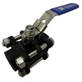 Válvula Registro Esfera Tripartida Aço Carbono Wcb Bsp 3/4