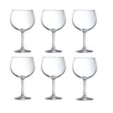 Jogo Com 6 Taças Para Gin Em Cristal Nude Pasabahce 550 Ml