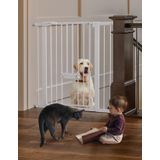 Baby Gate Babelio Extra Tall 91-102 Cm Com Porta De Gato Para Escadas