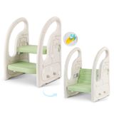Banqueta Onasti Toddler Para Pia De Banheiro Com Alças Verdes