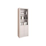 Estante Livreiro Solteiro Me4110 C/ 2 Portas E 3 Prateleiras Branco - Tecno Mobili