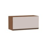 Armário De Cozinha Modulado Conecta C/ 1 Porta Basculante Ebano/off White - Genialflex