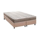 Cama Box King: Colchão Espuma D33 Paropas Anatômico Confort Ultra Firme + Base Crc Suede Clean (193x203)