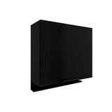 Armário De Cozinha Modulado Alpha 2502 C/ 2 Portas 80cm Preto - Carraro