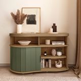 Buffet Aparador Artely Magnum Carvalho / Off White / Menta