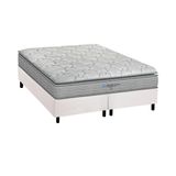 Cama Box King: Colchão Espuma D45 Probel Anatômico Guarda Costas Próextreme Plus + Base Crc Courano White (193x203)