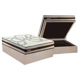 Conjunto Box Baú Casal: Colchão Espuma Paropas D45 Resiste Hotel Douface + Base Crc Suede Clean (138x188)