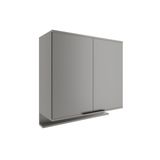 Armário De Cozinha Modulado Alpha 2502 C/ 2 Portas 80cm Cinza - Carraro