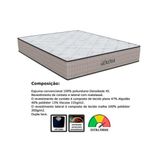 Conjunto Box Baú Casal: Colchão Espuma Orthoflex D45 Genova + Base Crc Suede Clean (138x188)