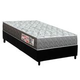 Conjunto Box Solteiro: Colchão Espuma Orthoflex D23 Comfortpedic + Base Crc Suede Black (78x188)