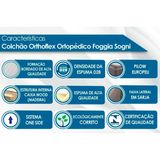 Cama Box Baú Queen: Colchão Anatômico Orthoflex Foggia Sogni Unic Face + Base Crc Suede Clean (158x198)