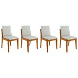 Cadeira De Cozinha Lady Kit 4 Uni Natural - Nesher
