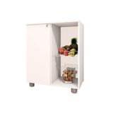 Balcão Multiuso Cozinha Fruteira Âmbar C/ 1 Porta 70cm Branco - Telasul