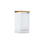 Balcão De Cozinha Modulado C/ Tampo Americana C/ 1 Porta 40cm Branco - Henn