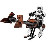 Kit De Construção Lego Star Wars Scout Trooper &amp; Speeder Bike