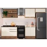 Cozinha Modulada Completa Versalis 6 Peças (2 Aéreos + 1 Nicho + 2 Balcões + 1 Complemento) C6p196 Freijo/cinza Argila - Herval