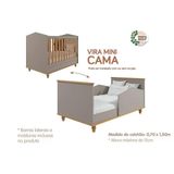 Berço / Mini Cama Infantil Mimo Fendi/nature - Permóbili Baby