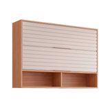 Armário De Cozinha Modulado Esplendida C/ 2 Portas Basculantes 120cm Freijo/off White - Mgm